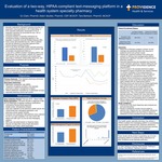 Evaluation of a two-way, HIPAA-compliant text-messaging platform in a health system specialty pharmacy by DJ Clark, Adam Saulles, and Tara Berkson